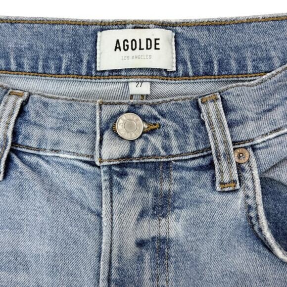 AGOLDE Willow Mid Rise Slim Crop Jean In Torch 27 - Picture 4 of 6